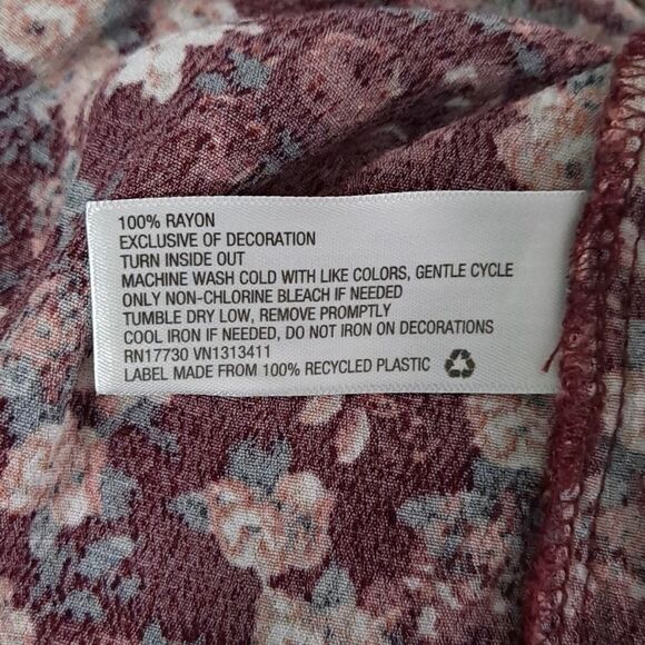 Xhileration Bell Sleeved Mini Dress Plum Small (Junior) - Picture 6 of 6